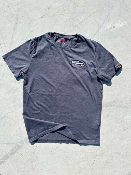 Bolidi Fiat Panda grey T-shirt on pavement