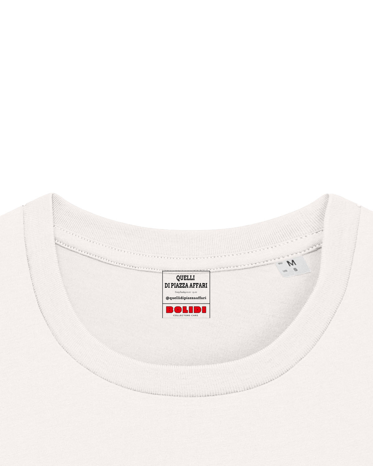 Bolidi x Quellidipiazzaaffari inner neck logo t-shirt
