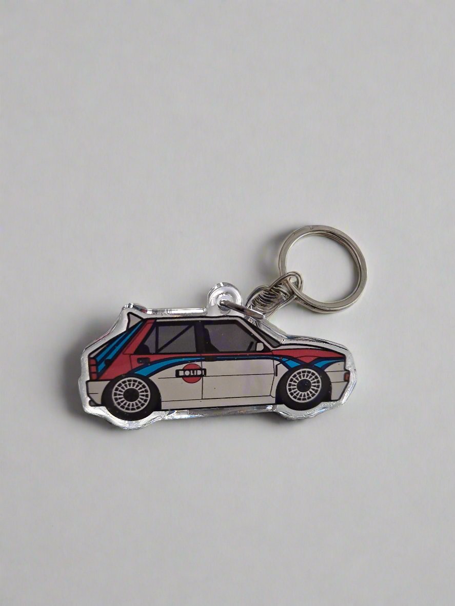 Lancia Delta Martini keychain