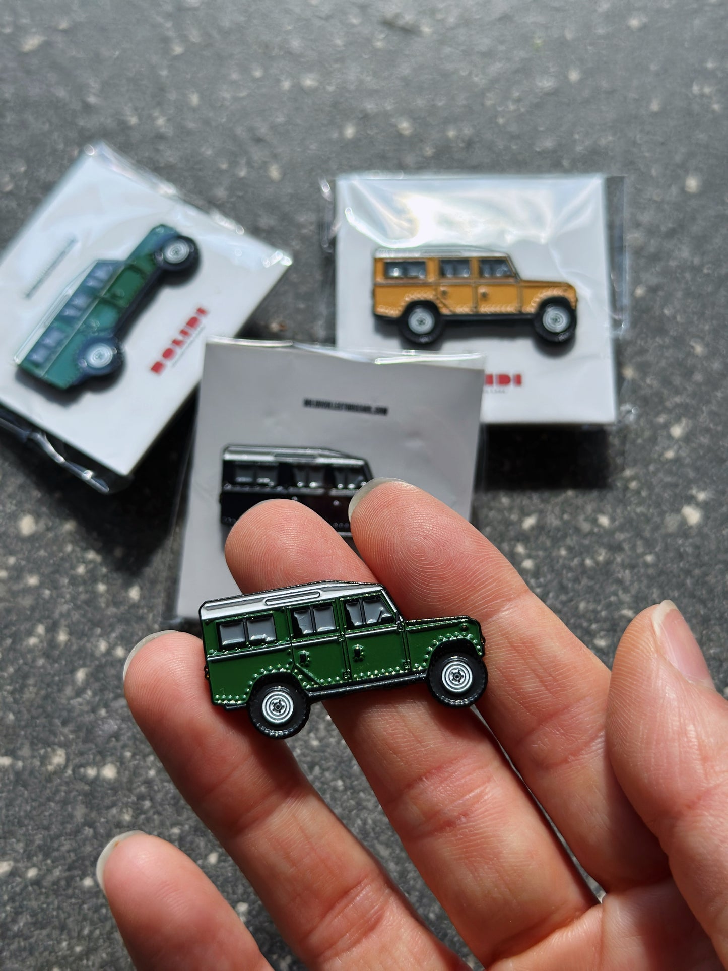 Defender Series III Green Enamel Pin - Iconic Offroad Adventure Collectible