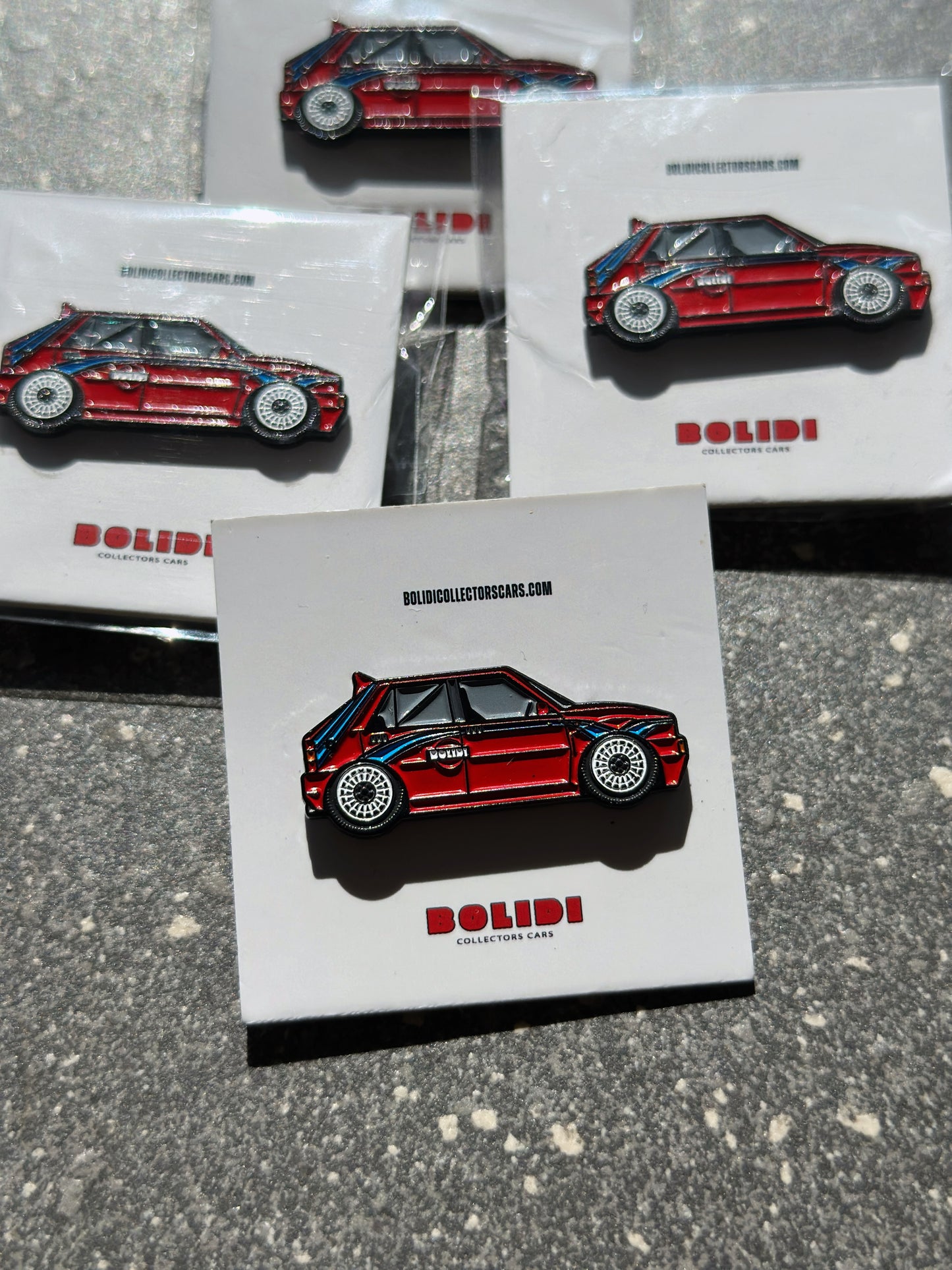 Delta Martini Inspired Livery Enamel Pin - Capture the Spirit of a Rally Legend