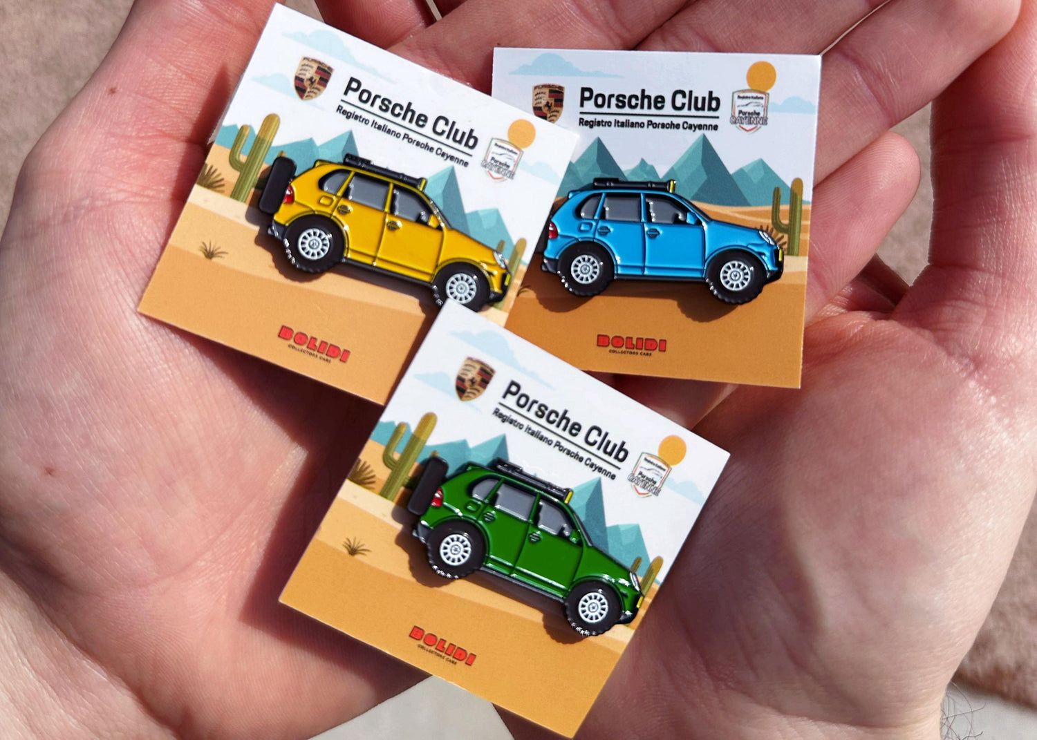 Registro_Italiano_Porsche_-_Cayenne_green_pins