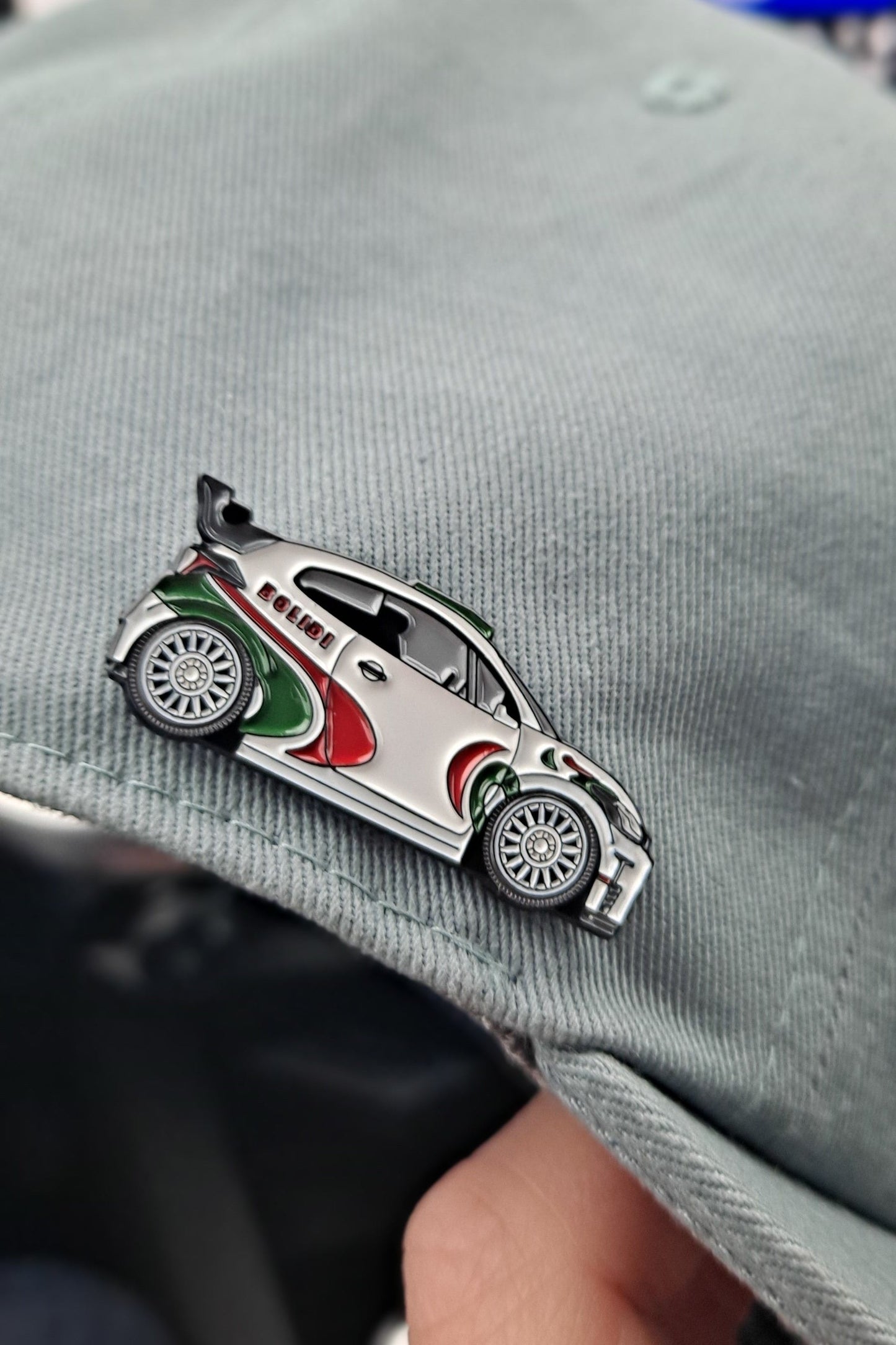 Toyota Yaris GR enamel pin on cap