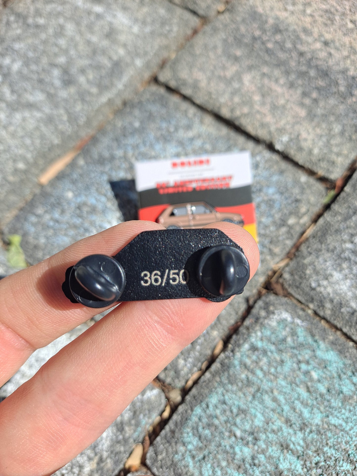 Volkswagen Golf MK2 car enamel pin back
