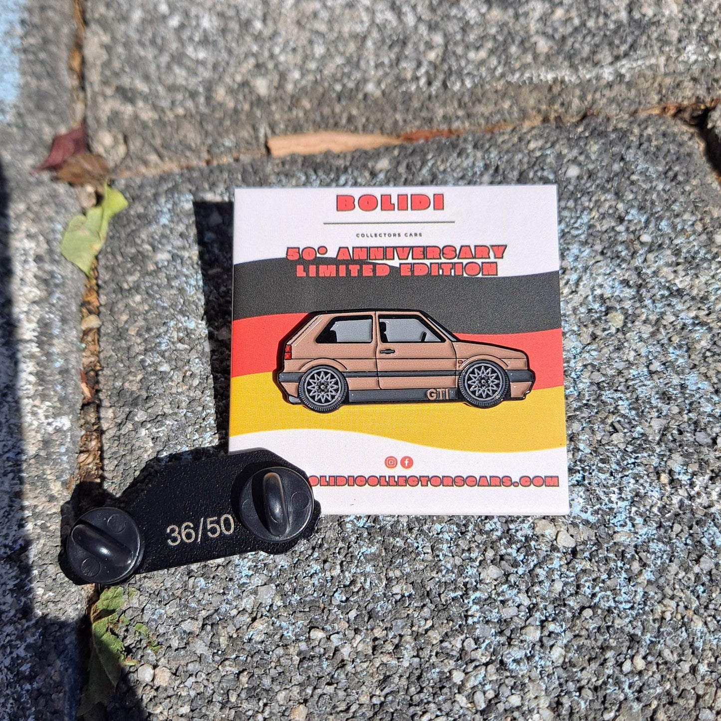Volkswagen Golf MK2 car enamel pin limited edition