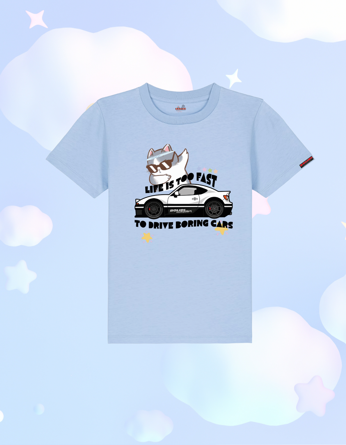 Kids T-Shirt - Life is Too Fast to Drive Boring Cars Toyota GR86