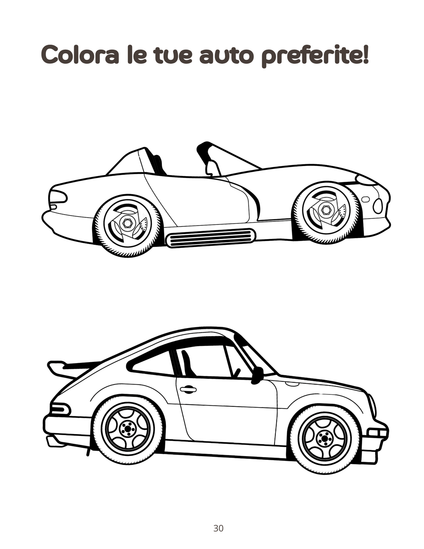 50+ Attività con le Auto: Traccia, colora e impara - 50+ Attività educative per bambini 3-6 anni