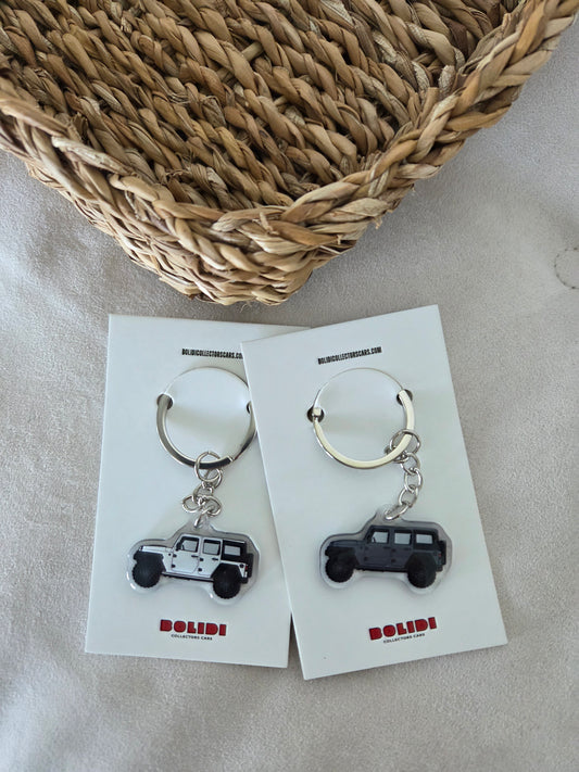 Jeep Wrangler Unlimited JK Keychain - Built for Those Who Go Anywhere