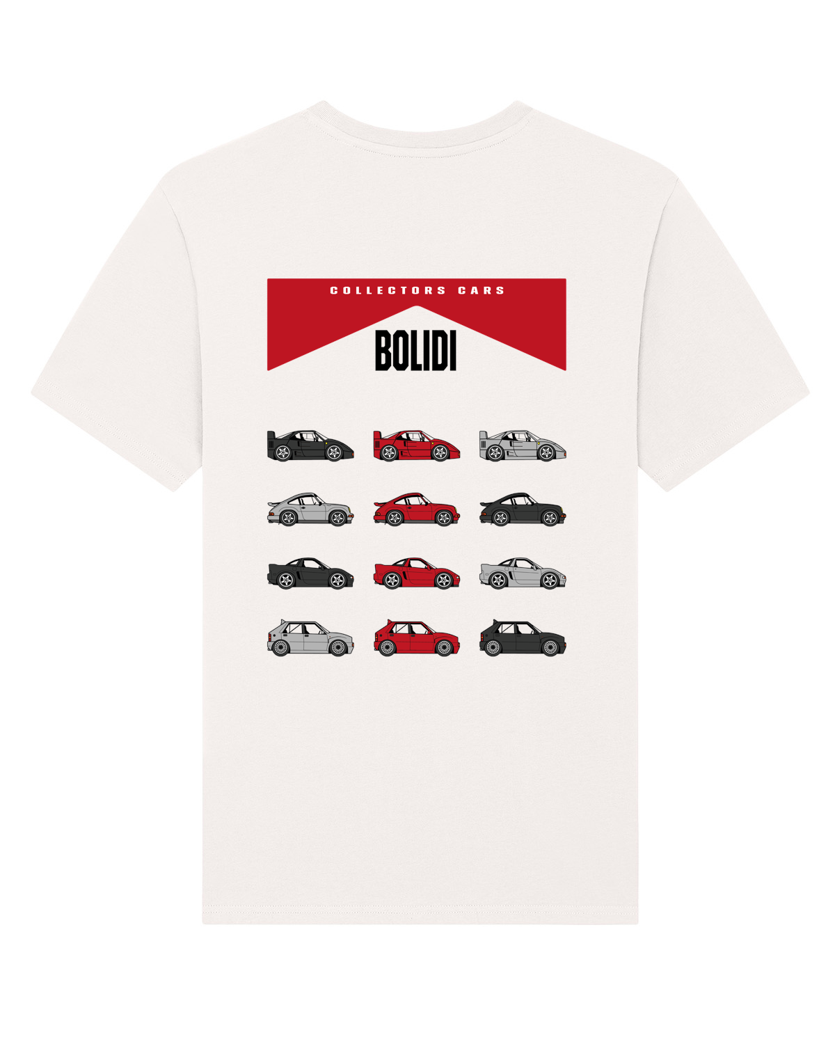 Bolidi Collectors Cars back white tee Marlboro t-shirt