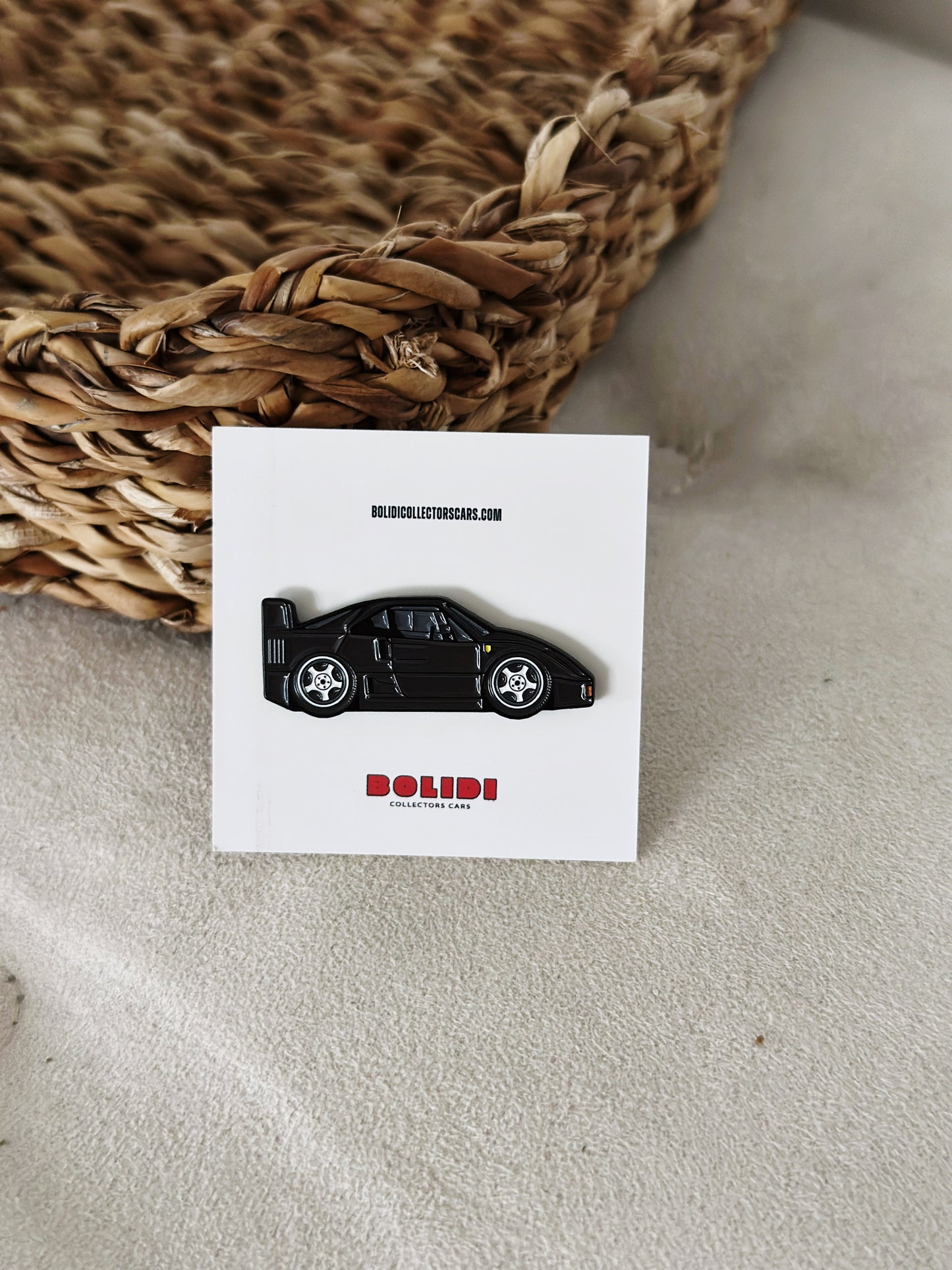 Ferrari F40 - Black Edition Enamel Pin