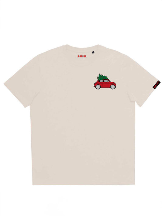 Fiat 500 white Christmas t-shirt