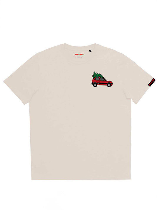 Fiat Panda white Christmas t-shirt