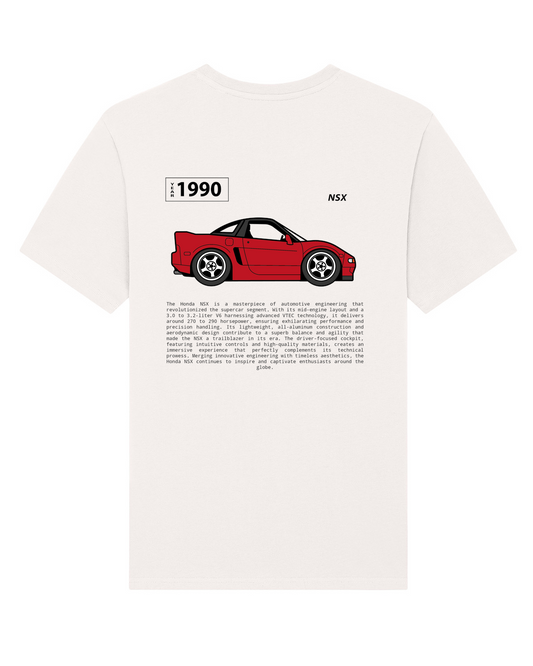 Honda NSX tribute tee back vintage white
