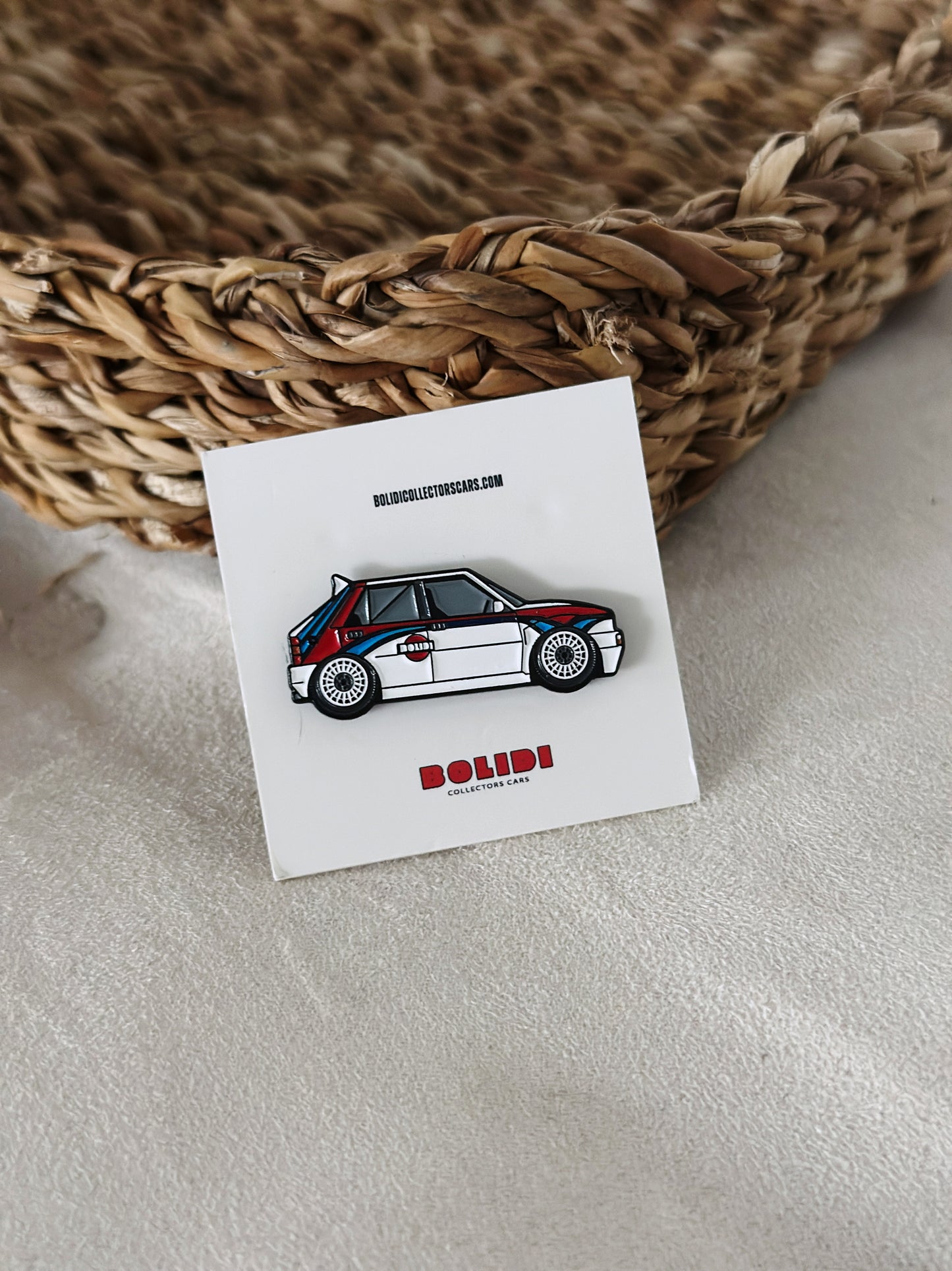 Delta Martini Inspired Livery Enamel Pin - Capture the Spirit of a Rally Legend