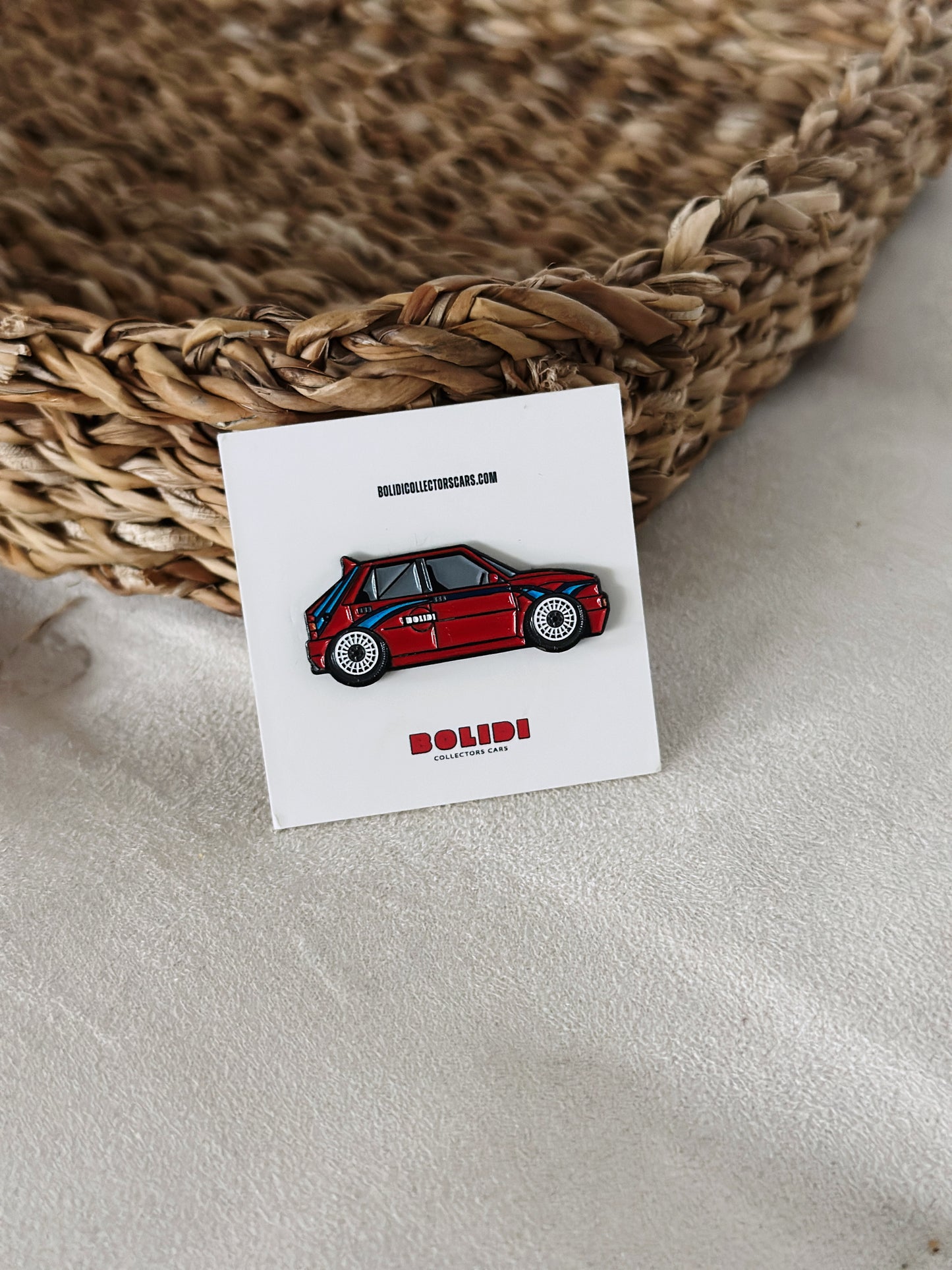 Delta Martini Inspired Livery Enamel Pin - Capture the Spirit of a Rally Legend