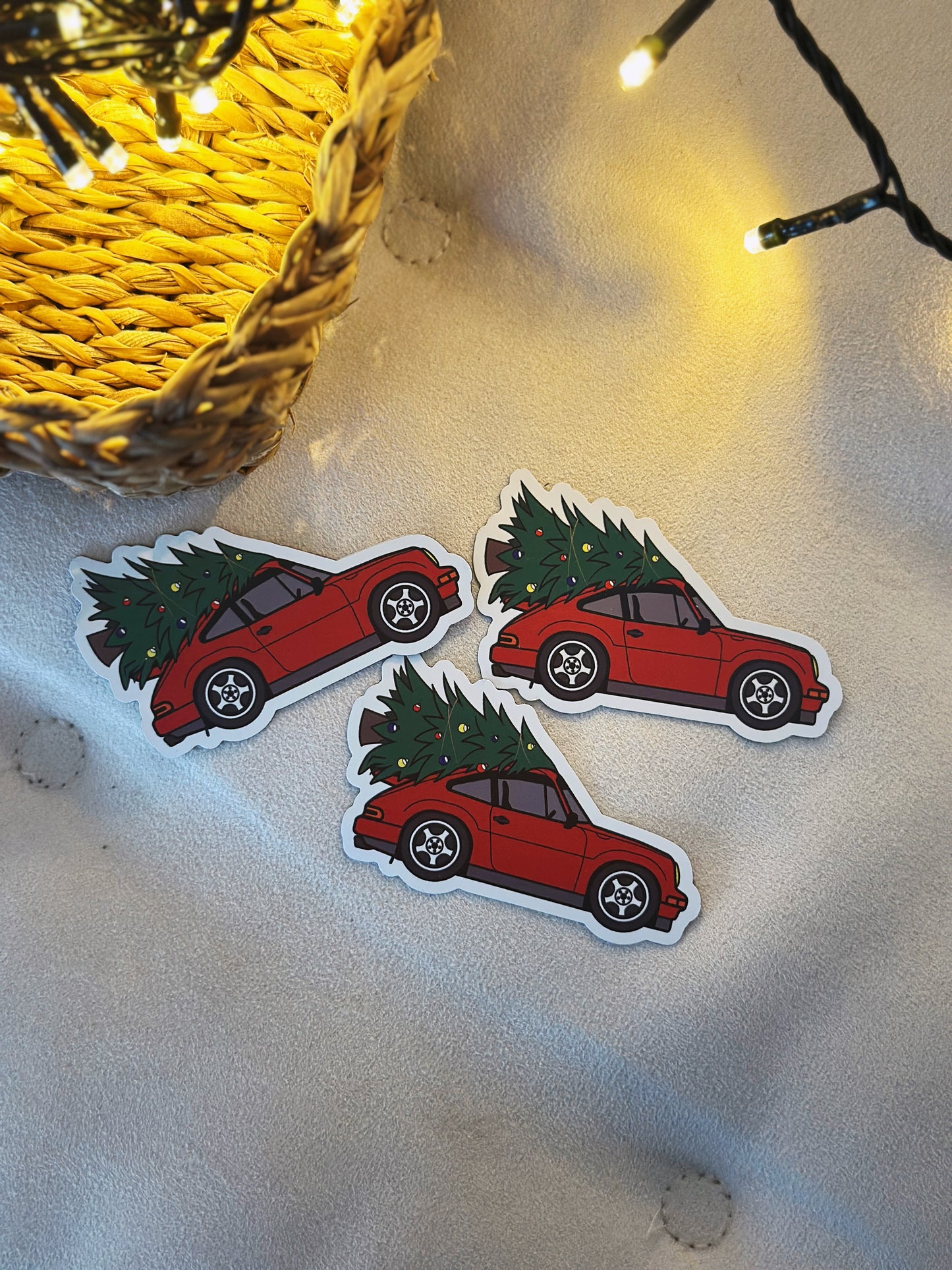 Christmas 911 Porsche Magnet