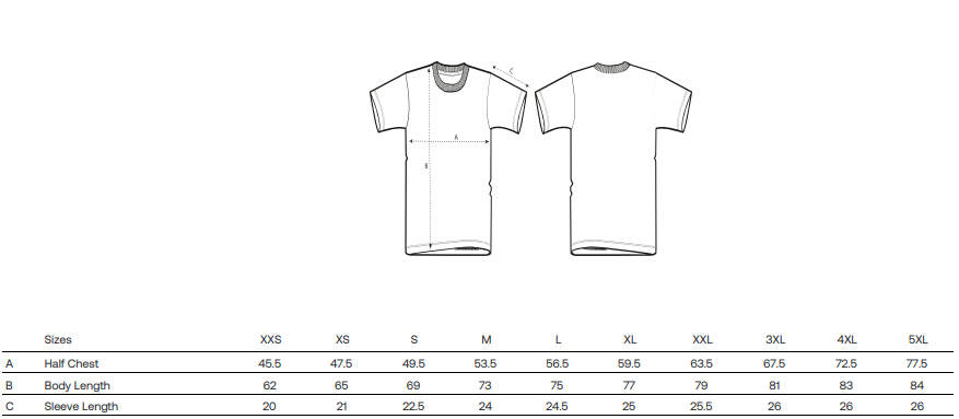 Stanley Stella Creator 2.0 size chart