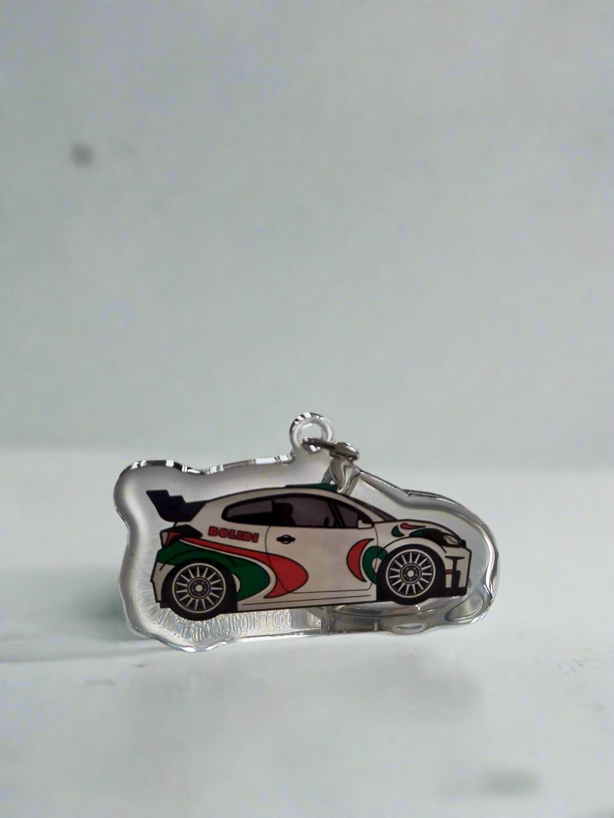 Toyota Yaris GR Castol livery keychain