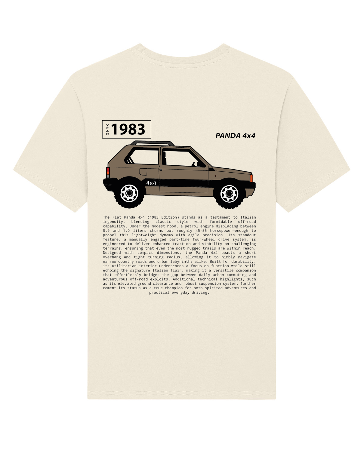 Fiat Panda 4x4 - 1983 Tribute Tee